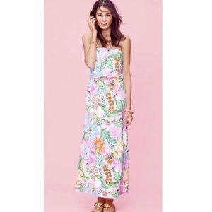 Lilly Pulitzer for Target Nosey Posey Strapless Maxi Dress